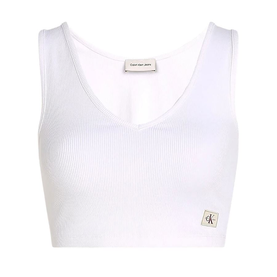 Top a brassière in cotone a costine slim da donna Calvin Klein | J20J225308YAA